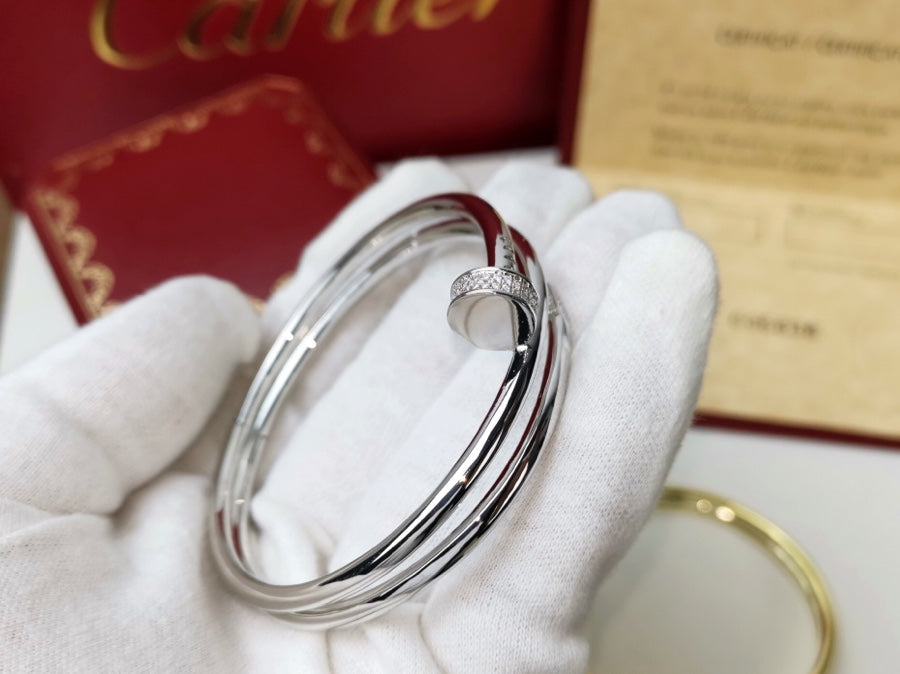 [Gaonasi]JUSTE BRACELET 3.5MM DOUBLE ROW DIAMOND