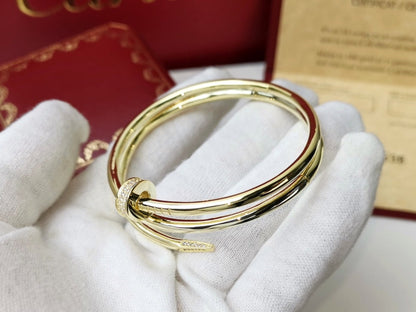 [Gaonasi]JUSTE BRACELET 3.5MM DOUBLE ROW DIAMOND