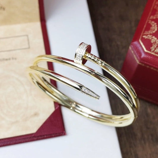 [Gaonasi]JUSTE BRACELET 3.5MM DOUBLE ROW DIAMOND