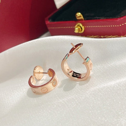 [Gaonasi]LOVE EARRINGS 5.7MM 2 DIAMONDS