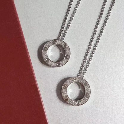 [Gaonasi]LOVE NECKLACE ADJUSTABLE SILVER