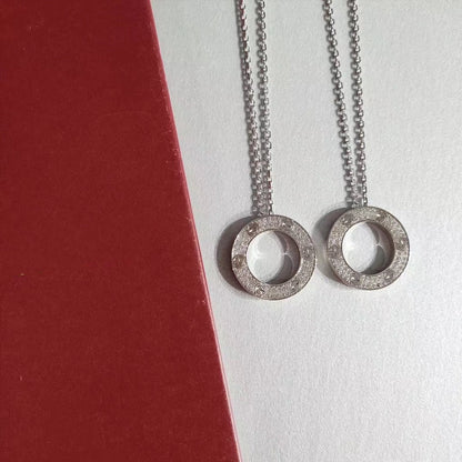 [Gaonasi]LOVE NECKLACE ADJUSTABLE SILVER