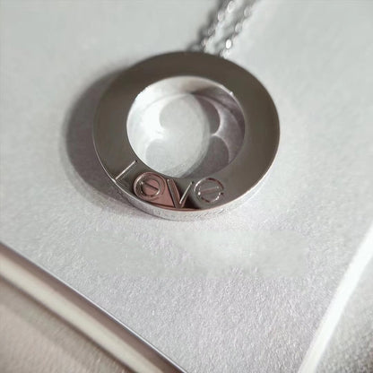 [Gaonasi]LOVE NECKLACE ADJUSTABLE SILVER