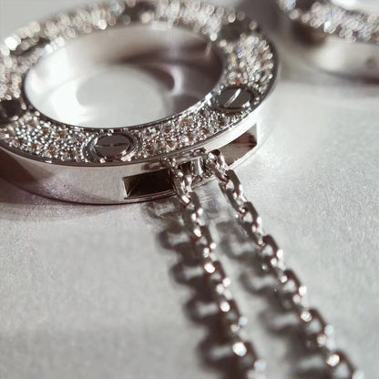 [Gaonasi]LOVE NECKLACE ADJUSTABLE SILVER
