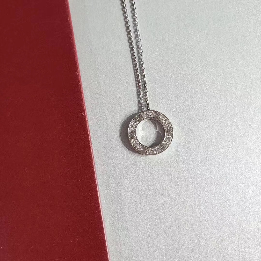 [Gaonasi]LOVE NECKLACE ADJUSTABLE SILVER