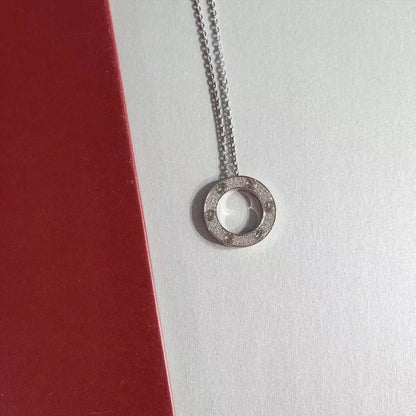 [Gaonasi]LOVE NECKLACE ADJUSTABLE SILVER