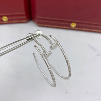 [Gaonasi]JUSTE EARRINGS FULL DIAMONDS 1.8MM