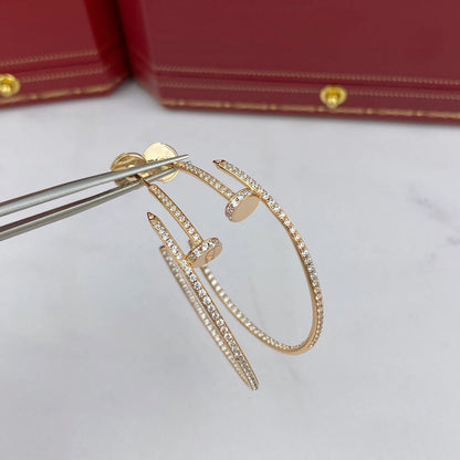 [Gaonasi]JUSTE EARRINGS FULL DIAMONDS 1.8MM