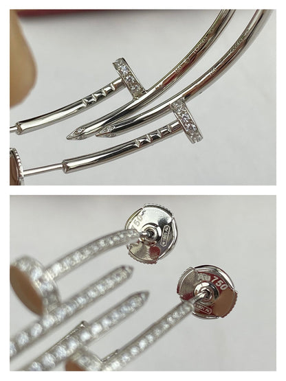 [Gaonasi]JUSTE EARRINGS FULL DIAMONDS 1.8MM