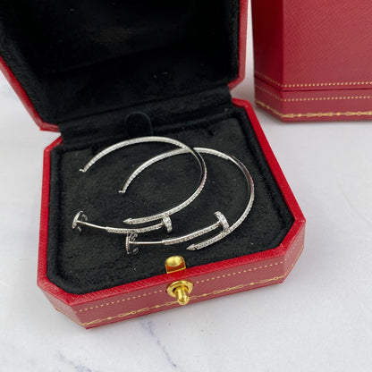 [Gaonasi]JUSTE EARRINGS FULL DIAMONDS 1.8MM
