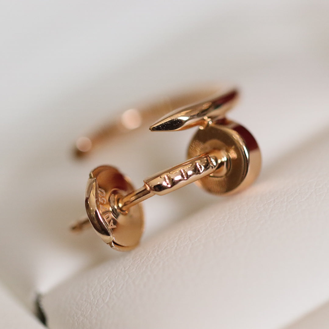 [Gaonasi]JUSTE EARRINGS PINK GOLD