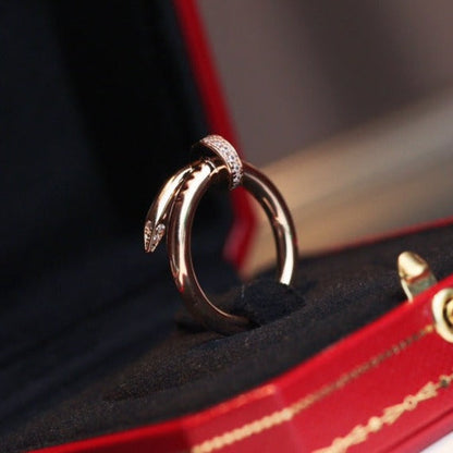 [Gaonasi]JUSTE RING 2.65MM PINK GOLD DIAMOND