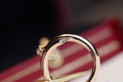[Gaonasi]JUSTE RING 2.65MM PINK GOLD DIAMOND