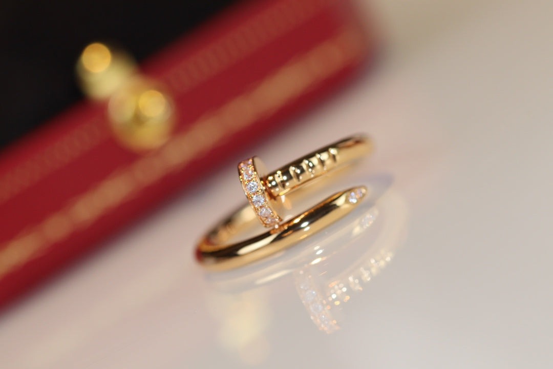 [Gaonasi]JUSTE RING 2.65MM GOLD DIAMOND