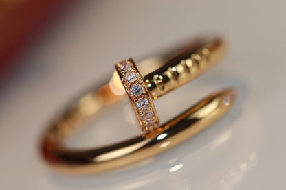[Gaonasi]JUSTE RING 2.65MM GOLD DIAMOND