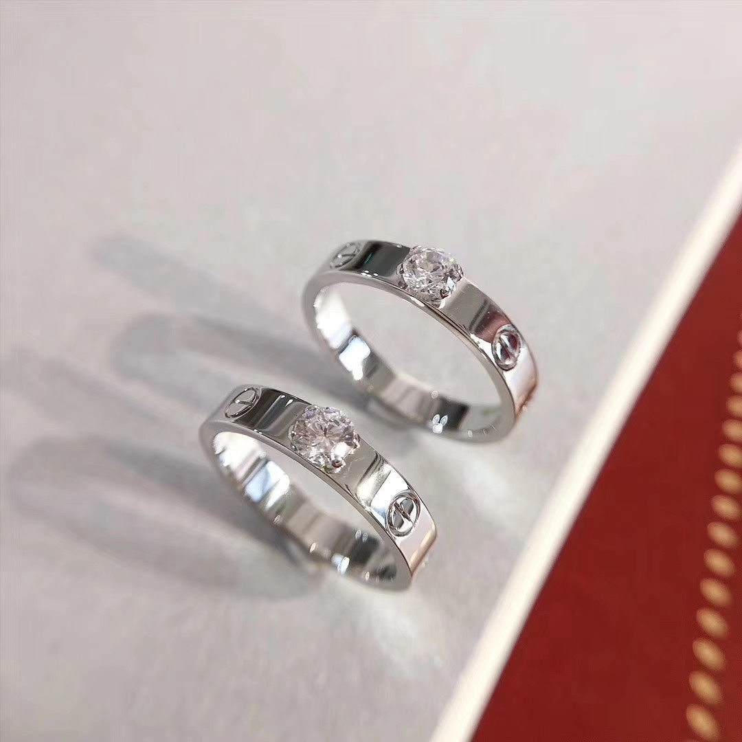 [Gaonasi]LOVE RING 3.6MM 1 BIG DIAMOND