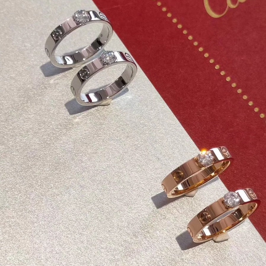 [Gaonasi]LOVE RING 3.6MM 1 BIG DIAMOND