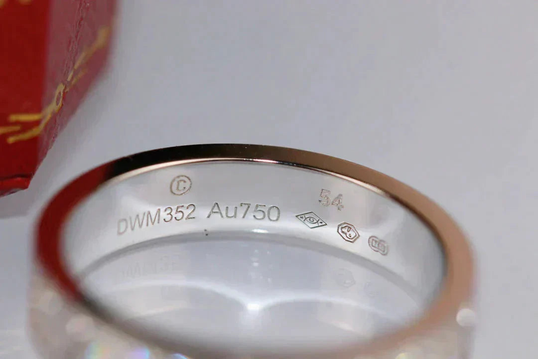 [Gaonasi]LOVE RING 3.6MM DIAMOND PAVED