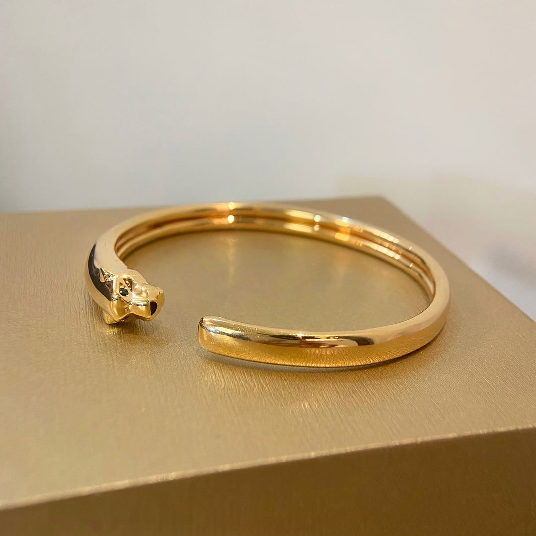 [Gaonasi]PANTHERE GOLD OPEN BRACELET