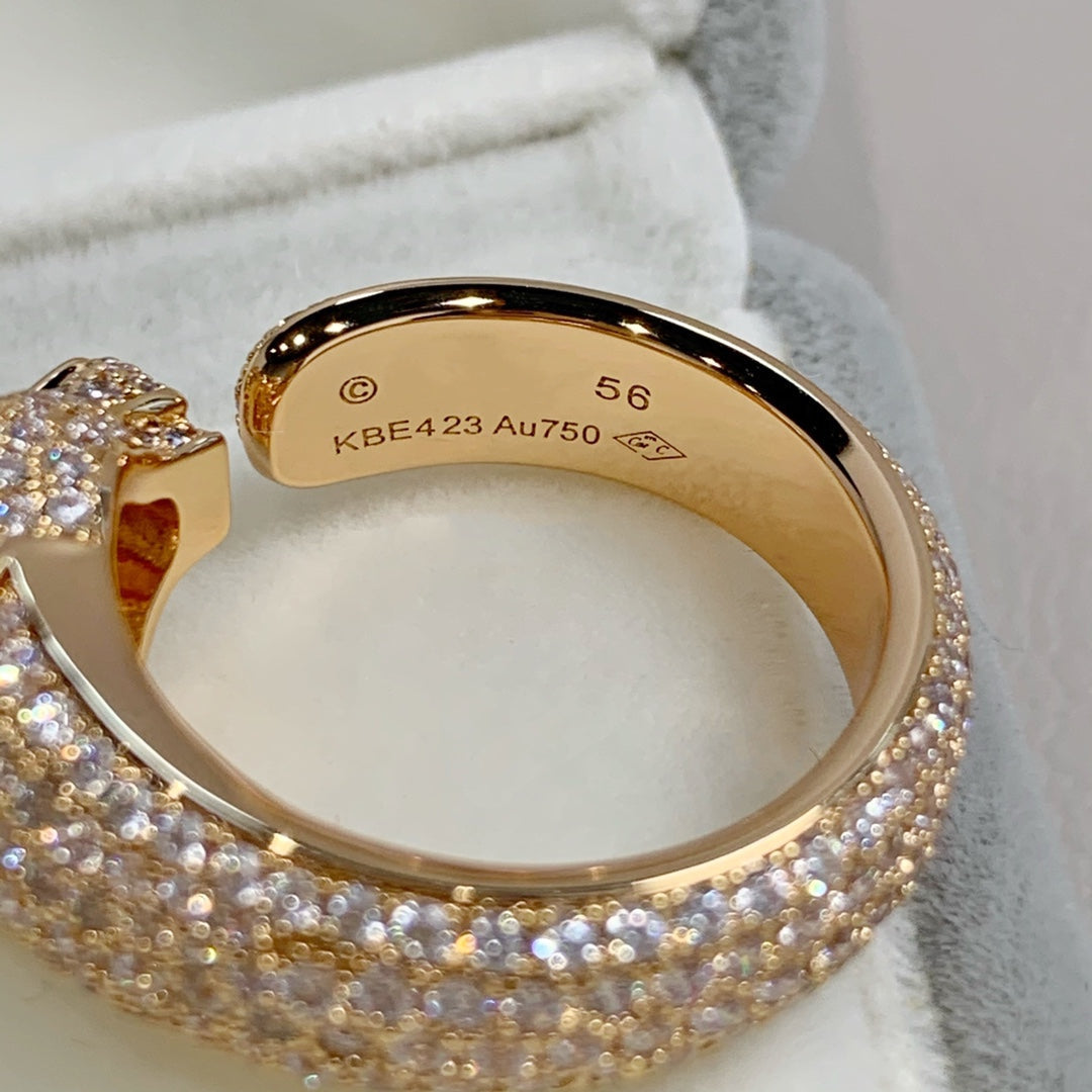 [Gaonasi]PANTHERE PINK GOLD DIAMOND RING