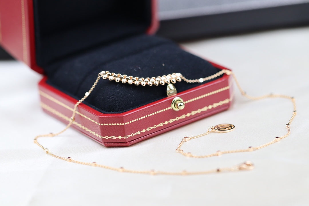 [Gaonasi]CLASH PINK GOLD NECKLACE
