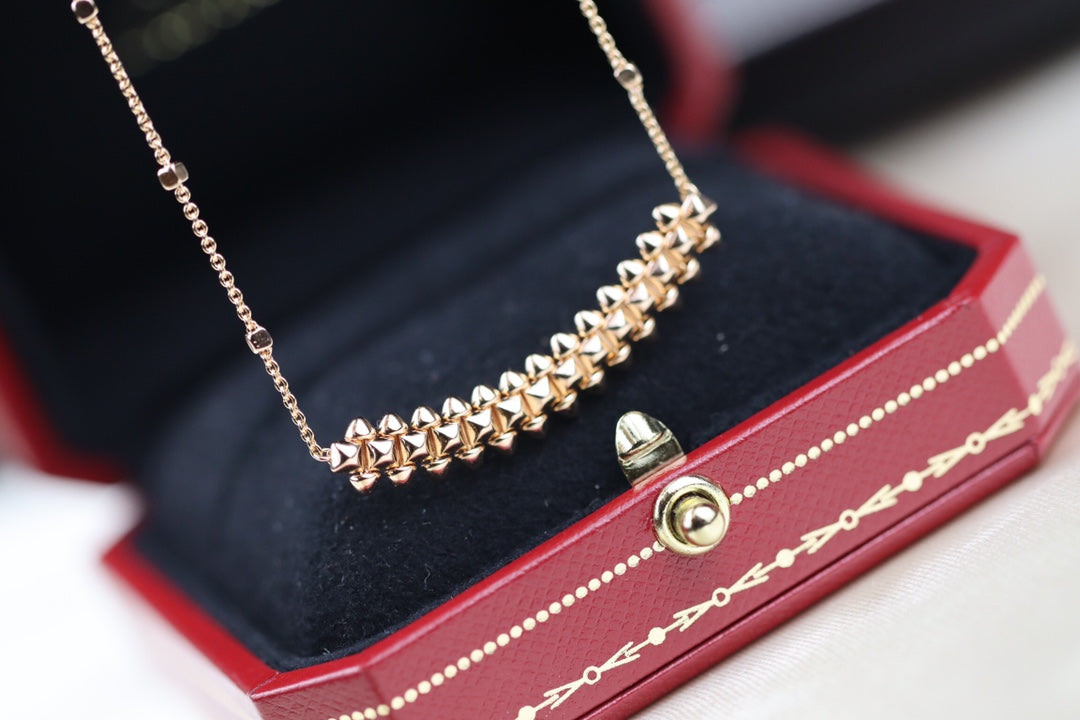 [Gaonasi]CLASH PINK GOLD NECKLACE