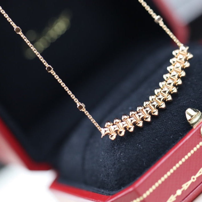 [Gaonasi]CLASH PINK GOLD NECKLACE