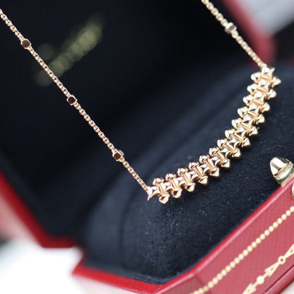 [Gaonasi]CLASH PINK GOLD NECKLACE