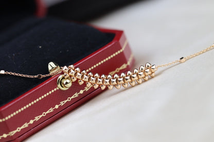 [Gaonasi]CLASH PINK GOLD NECKLACE