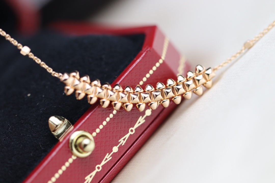 [Gaonasi]CLASH PINK GOLD NECKLACE