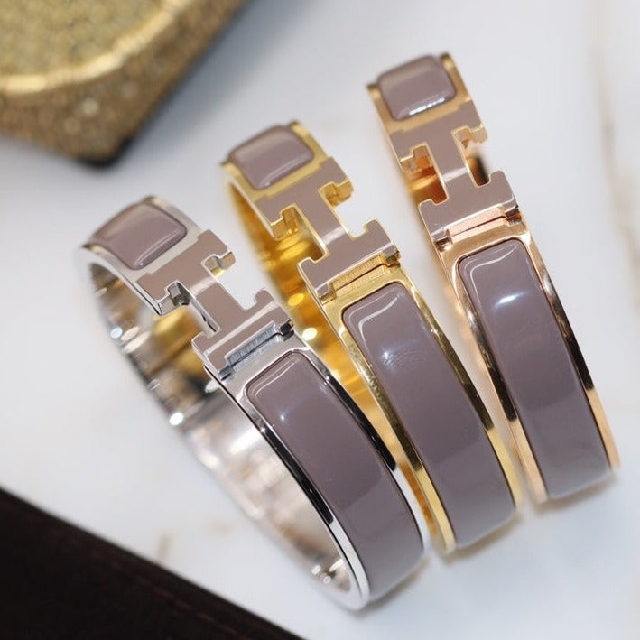 [Gaonasi]H BRACELET 12MM BROWN