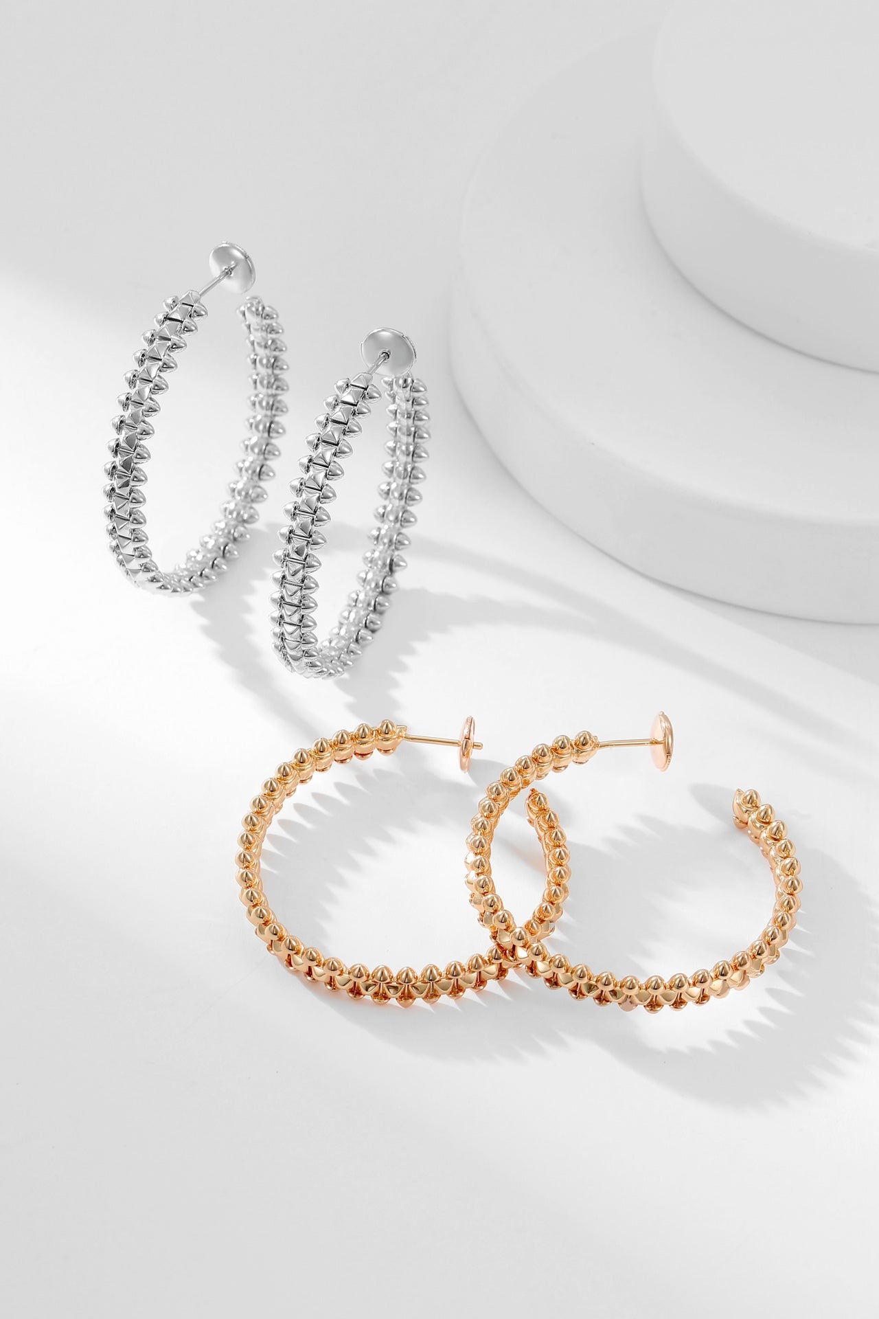 [Gaonasi]CLASH HOOP EARRINGS