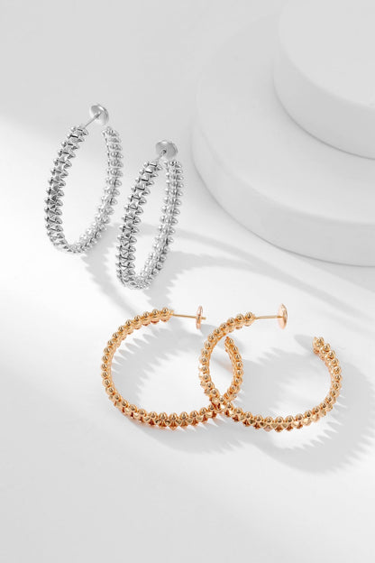 [Gaonasi]CLASH HOOP EARRINGS