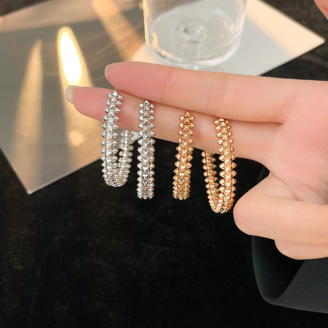 [Gaonasi]CLASH HOOP EARRINGS