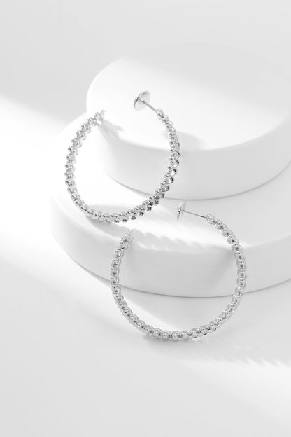 [Gaonasi]CLASH HOOP EARRINGS