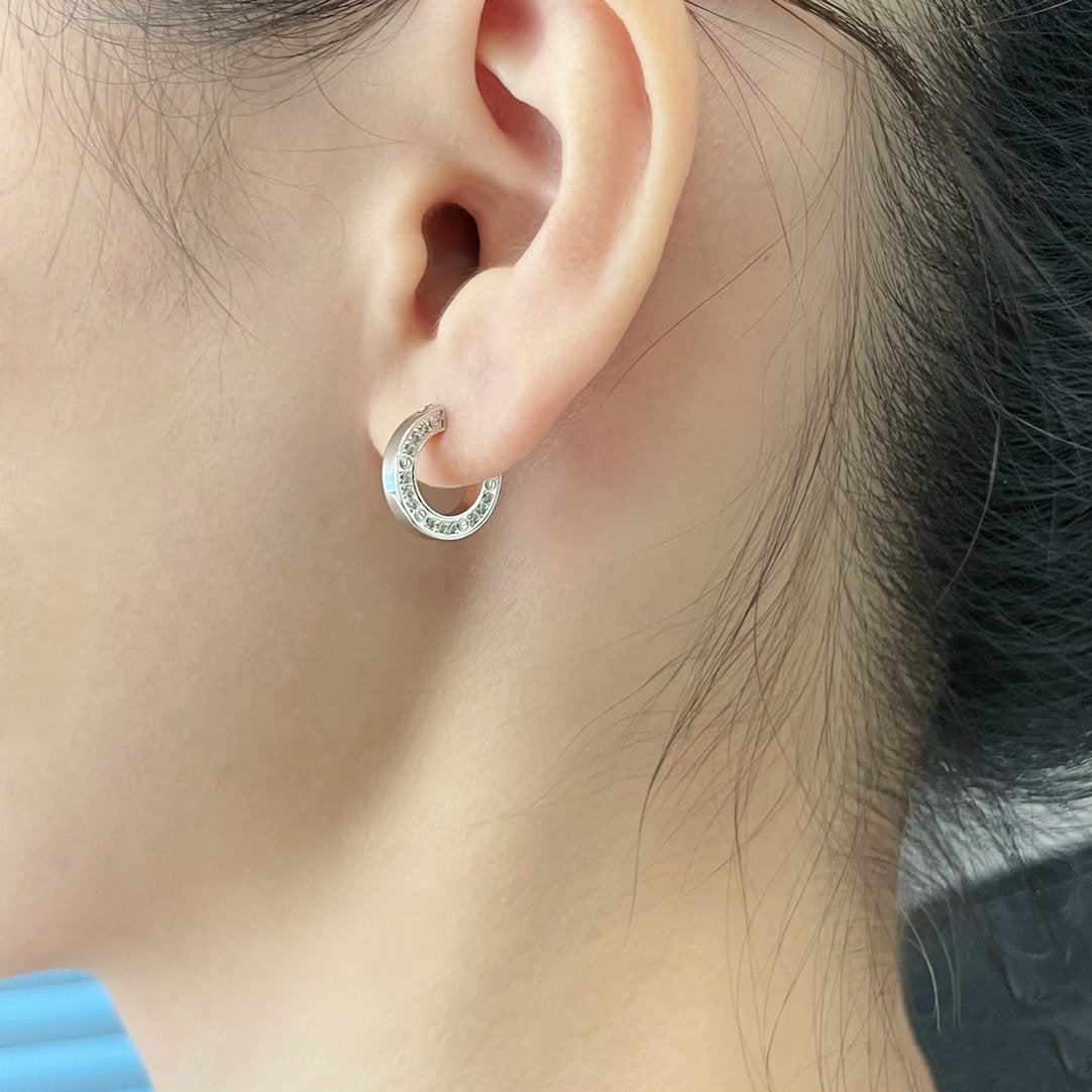 [Gaonasi]LOVE DIAMOND EARRINGS