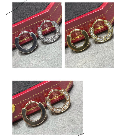 [Gaonasi]LOVE DIAMOND EARRINGS