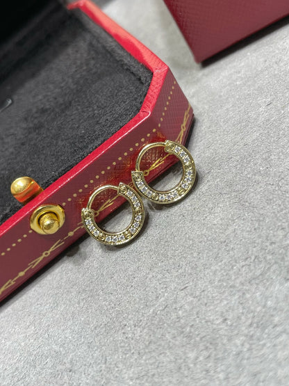 [Gaonasi]LOVE DIAMOND EARRINGS