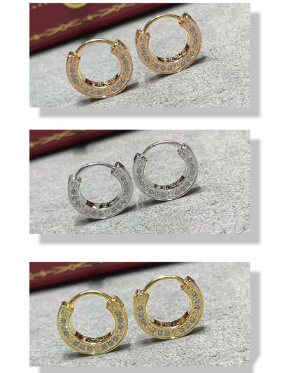 [Gaonasi]LOVE DIAMOND EARRINGS