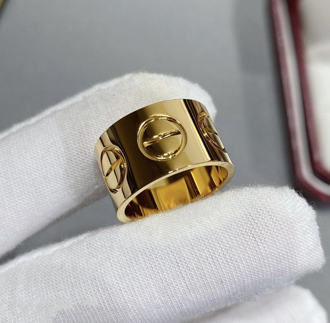 [Gaonasi]LOVE 11MM LARGE RING
