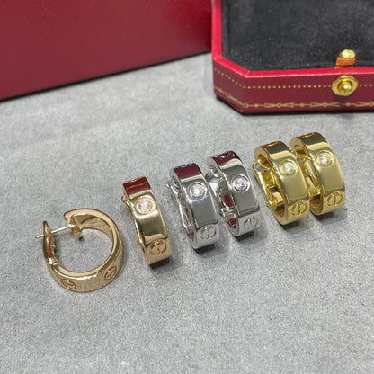 [Gaonasi]LOVE 5.5MM 1 DIAMOND EARRINGS