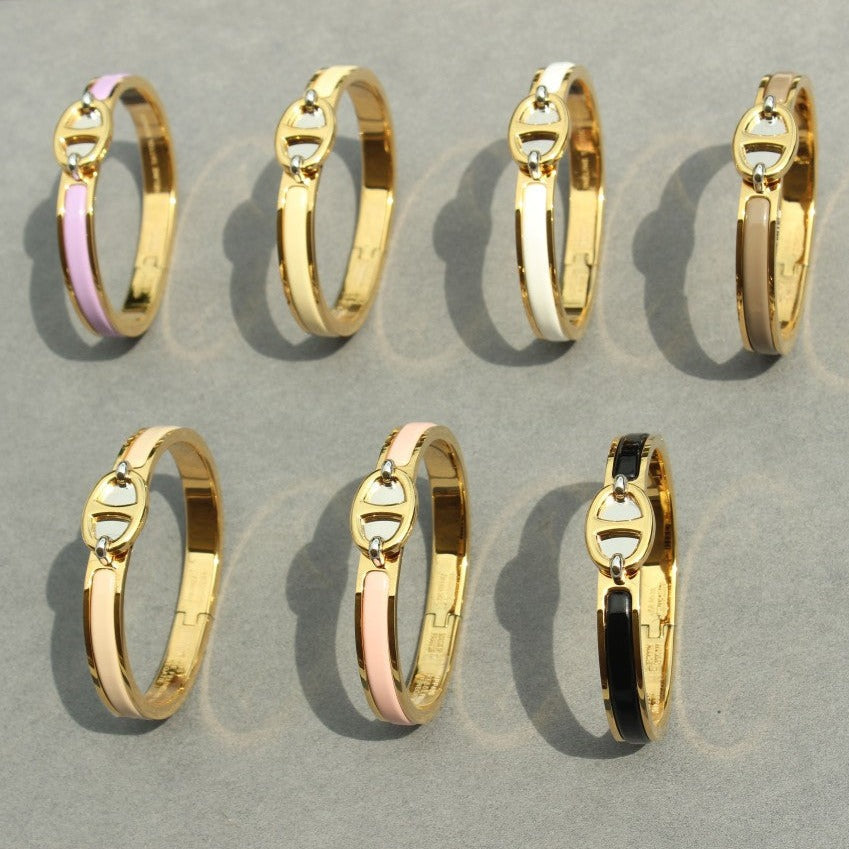 [Gaonasi]CLIC CHAINE GOLD BRACELET