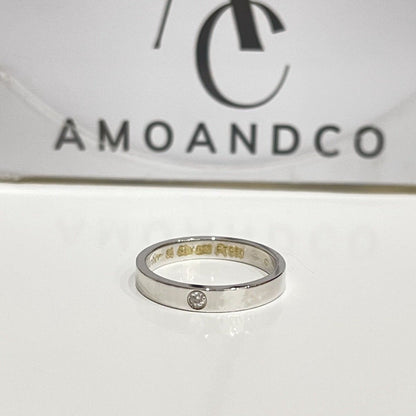 [Gaonasi]LOVE RING 4MM 1 DIAMOND