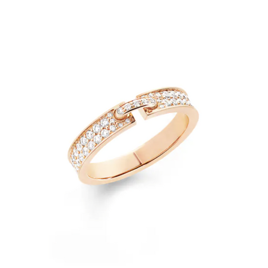 [Gaonasi]ALLIANCE LIENS VIDENCE PAVED DIAMOND 4MM RING