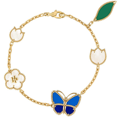 [GAONASI]LUCKY SPRING BUTTERFLY 5 MOTIF BRACELET
