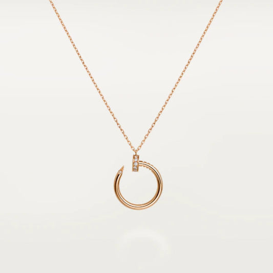 [Gaonasi]JUSTE NECKLACE PINK GOLD