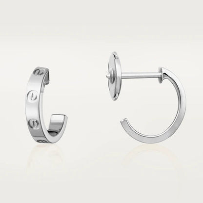 [Gaonasi]LOVE EARRINGS 2.65MM SILVER