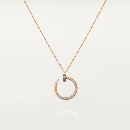 [Gaonasi]JUSTE NECKLACE PINK GOLD DIAMONDS