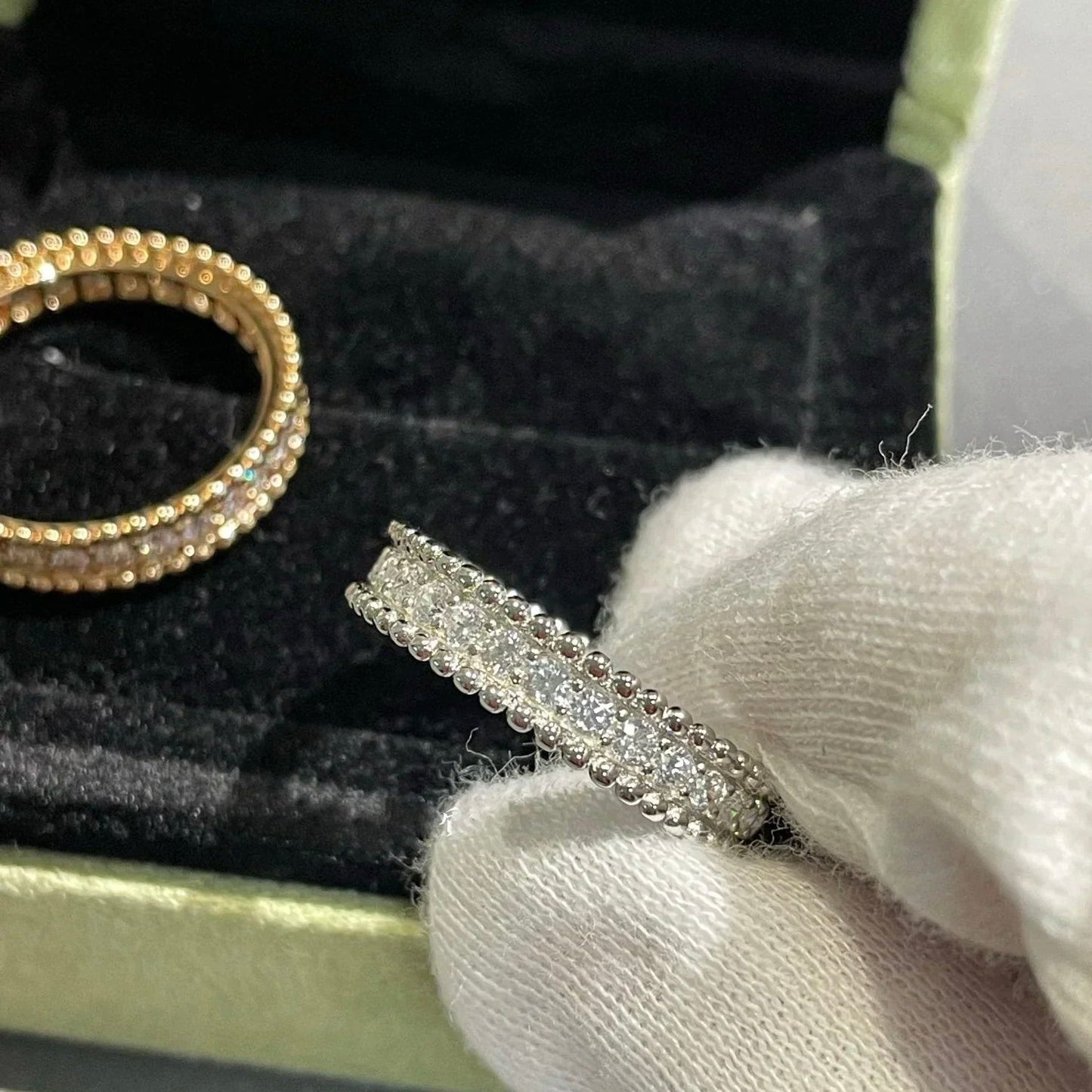 [Gaonasi]PERLEE DIAMOND ROSE GOLD RING