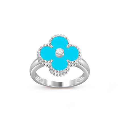 [Gaonasi]CLOVER SILVER DIOMND RING COLLECTION